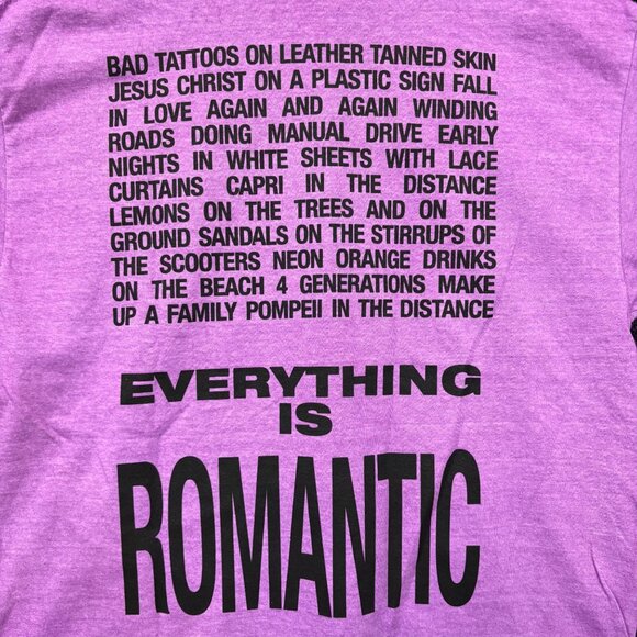 CharliXCX Everything Is Romantic Lyric brat Album EDM Tee L - Picture 2 of 4